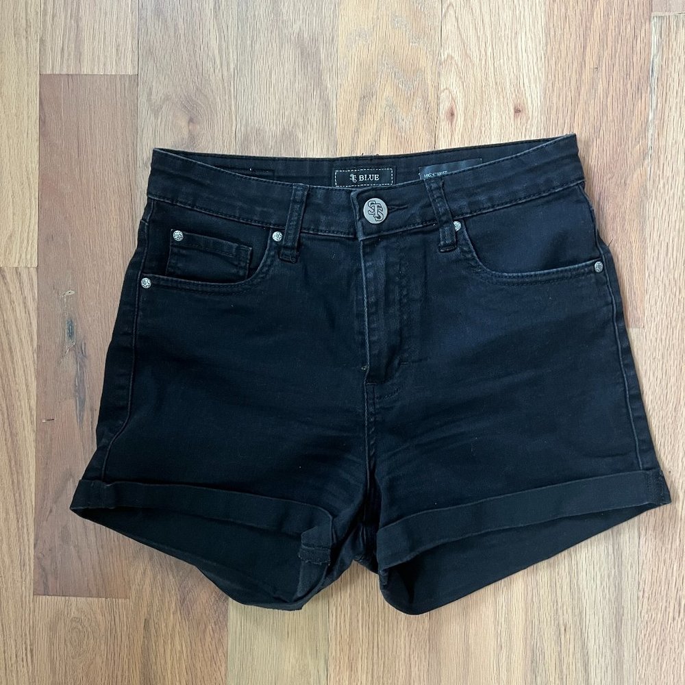STS Blue brand - black high waist shorts - juniors size 7